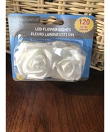 LED flower lights white rose - £14.86 GBP