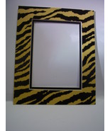 Picture Frame Double Mat 8x10 for 5x7 photo Tiger animal Stripe Gold and... - £5.56 GBP