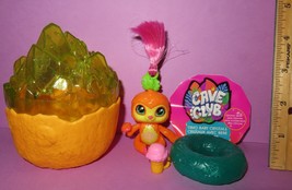 Cave Club Dinosaur Baby Crystal Egg Sparkle Dino Wave 3 Sloth Orange Mattel - £23.95 GBP