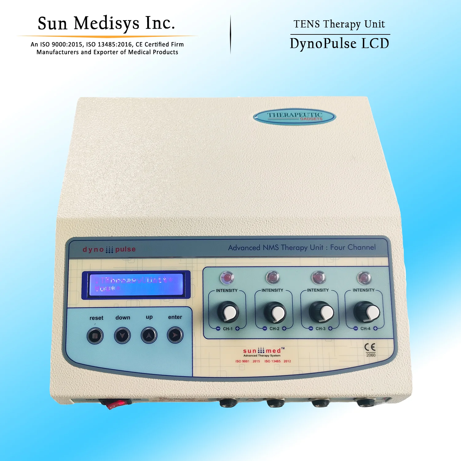 Four Channel TENS Therapy Unit – LCD Model: DynoPulse LCD - $5,797.09 MXN