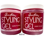 2x Queen Helene Styling Gel Hard To Hold 16 Ounce Quick Drying Alcohol F... - £31.63 GBP