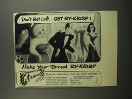 1953 Ry-Krisp Crackers Ad - cartoon by Richard Taylor - £14.50 GBP