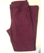 Bandolino jeans size 6 women high rise straight leg purpleish/pink denim - £9.56 GBP