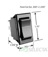 selecta ss1116-bg  15 amp 125vac dpdt rocker switch  - $37.00