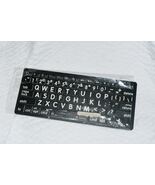 LogicKeyboard BKB3001 XL Print White on Black Bluetooth US Mini Keyboard... - $1,233.77 MXN