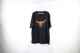 Vtg Y2K 2005 Harley Davidson Mens XL Spell Out Fire Flames Eagle Tribal T-Shirt - £45.85 GBP