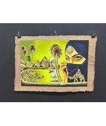 King Tutankamun and Queen Ankhesenamun on Nile Boat, Ancient Egypt, Hand... - $167.12 CAD