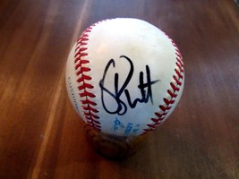 George Brett Hof Mvp Kc Royals Signed Auto Era Game Used Oal Baseball Jsa - £154.64 GBP