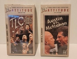 WWF VHS  Attitude Coll. Lot TLC Tabkes ladders &amp; chairs Austin vs. McMahon - £11.95 GBP