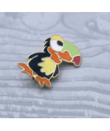 Vtg 1980 Cartoon Toucan Bird Enamel Lapel Pin Brooch by Ooh La La - $263.31 MXN