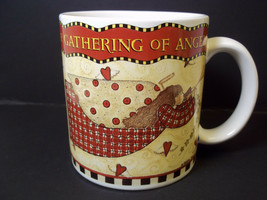 Debbie Mumm coffee mug A Gathering of Angels Sakura 1997 10 oz - $7.48