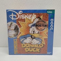 Disney Photomosaics Donald Duck Puzzle 1000 Pieces New Sealed Buffalo Games - $90.08