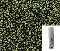 11/0 Miyuki DB0011 Metallic Olive Delica Seed Beads, 5 Grams Tube, DB11 DB-11 - £2.49 GBP