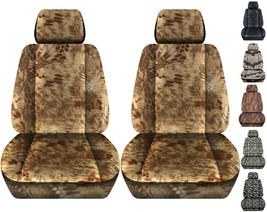 Front set car seat covers fits Jeep Gladiator Truck 2020 2021  Camouflage - £60.19 GBP