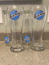 Blue Moon 16 oz Pilsner Beer Glasses- Set of 4 - £18.23 GBP