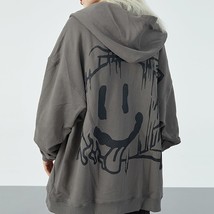Hirt hip hop streetwear grunge oversize itself hoodies women y2k anime print hoody coat thumb200