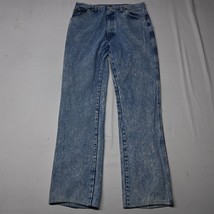 Vtg Sierra Ridge Wrangler 36x38 Bootcut Light Acid Washed USA Made Denim Jeans - $36.39