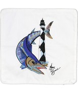 Embroidered Cushion Pillow Cover Marine Art Wahoo/Light Outdoor Marine C... - $47.95 CAD