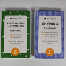 Think Tank Scholar Preschool Flash Cards Award Winning Learn First Words Rhyming - £11.35 GBP