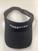 Starbucks Visor Hat Strap Black Adjustable Embroidered Adult Barista Employee - £14.00 GBP