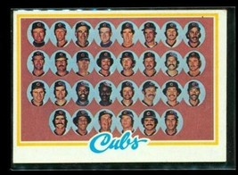 Vintage 1978 Topps Baseball Trading Card #302 Team Checklist Chicago Cubs - £6.59 GBP