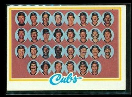 Vintage 1978 Topps Baseball Trading Card #302 Team Checklist Chicago Cubs - $8.41