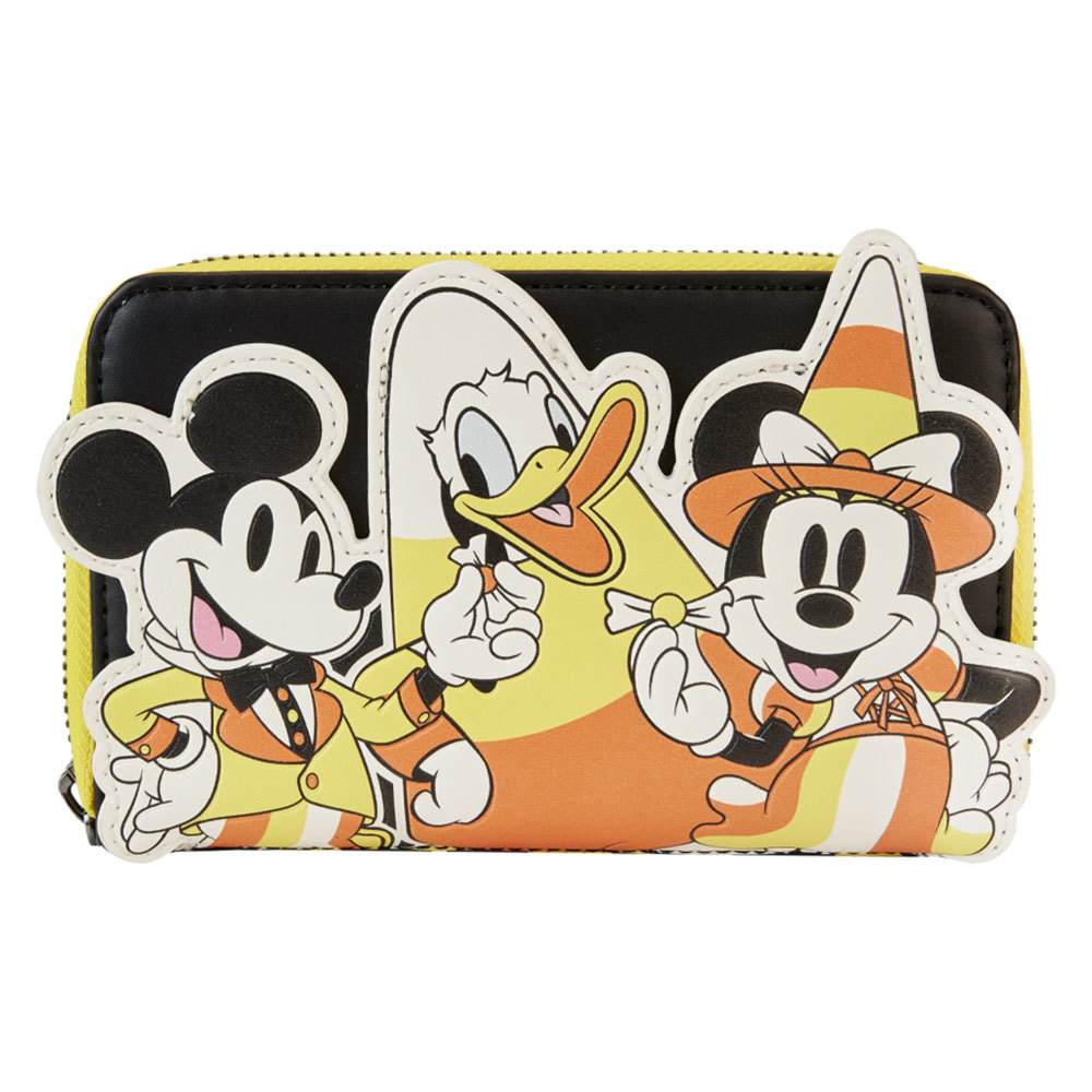 Disney Mickey &amp; Friends Candy Corn Zip Around Wallet - $60.44