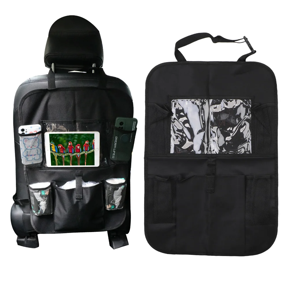 Ar seat back organizer universal tablet holder stowing tidying multi pocket storage bag thumb200