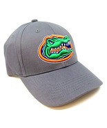 UNIVERSITY OF FLORIDA GATORS MASCOT LOGO UF GREY ADJUSTABLE CURVED BILL ... - €14,61 EUR