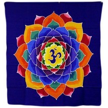 PAGAN/SPIRITUAL flower of life BATIK Drop Banner/wall hanging.110x98cm - £31.14 GBP