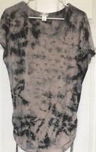 Motherhood Super Soft Shirt Top Tie Dyed Crystal Wash Black Pink Design Sz S - £16.04 GBP
