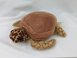 Folkmanis Sea Turtle Finger Puppet Plush 6 Inch Brown Stuffed Animal Toy - £13.86 GBP