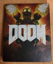 Doom 2016 Steelbook Playstation 4 PS4 Game Metal Box Rated M Bethesda - $72.33