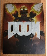 Doom 2016 Steelbook Playstation 4 PS4 Game Metal Box Rated M Bethesda - £56.68 GBP