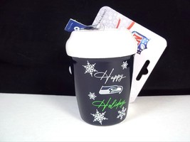 Seattle SEAHAWKS Happy Holidays ceramic to go cup Christmas team ornament NEW - £12.57 GBP