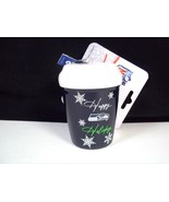 Seattle SEAHAWKS Happy Holidays ceramic to go cup Christmas team ornamen... - £12.66 GBP