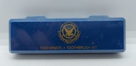 U.S Navy Military Bachelors Quaters Toothpaste &amp;  Tooth Brush Care Kit Old Stock - £15.78 GBP