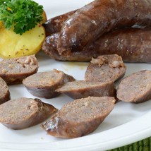 Elk Sausages with Apple, Pear and Port Wine - 12 oz pack, 4 links - £10.08 GBP