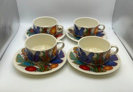 Set of 4 Villeroy &amp; Boch ACAPULCO Cups and Saucers - £71.76 GBP