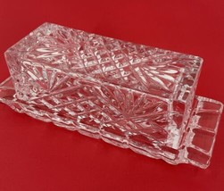 Fifth Ave Essex Crystal Clear Industries 1/4 Pound Covered Butter Dish USA - £31.72 GBP