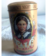 VINTAGE FLORENCE NIGHTINGALE TALC MEDICATED COLLECTIBLE TIN CYLINDER ADV... - $19.55 CAD