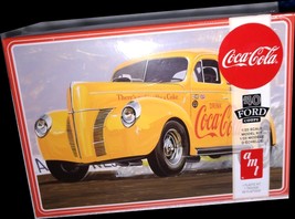 AMT 1940 FORD COUPE COCA-COLA 1:25 SCALE MODEL KIT - £15.12 GBP