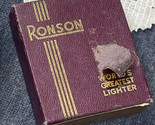 Vintage Ronson Lighter Box Only - Standard 15801 Pigskin - $7.92