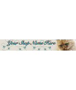 Web Banner Cat doodles Custom Designed 128a - £5.59 GBP