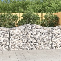  Gabion Basket Set of 4 Silver Galvanized Iron Large Tough - €875,97 EUR