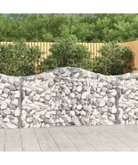  Gabion Basket Set of 4 Silver Galvanized Iron Large Tough - €875,97 EUR