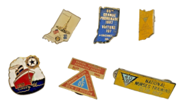 Lapel Hat Pins Nurses Training Indiana IN Voiture Promenade Vintage Lot of 6 - £14.82 GBP