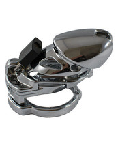 The Vice Male Chasity Locked In Lust Standard Chrome Penis Cage - £115.05 GBP