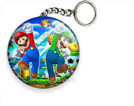 Super Mario And Luidgi Brothers New Keychain Key Fob Ring Chain Gamer Gift Idea - £11.14 GBP+