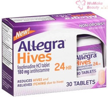 Allegra Allergy 24 HR Hives Reduction And Itch Relief 30 Tabs ~ Exp 06/2025 - $204.05 MXN